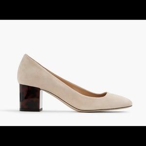 J.Crew beige/sand color suede heels